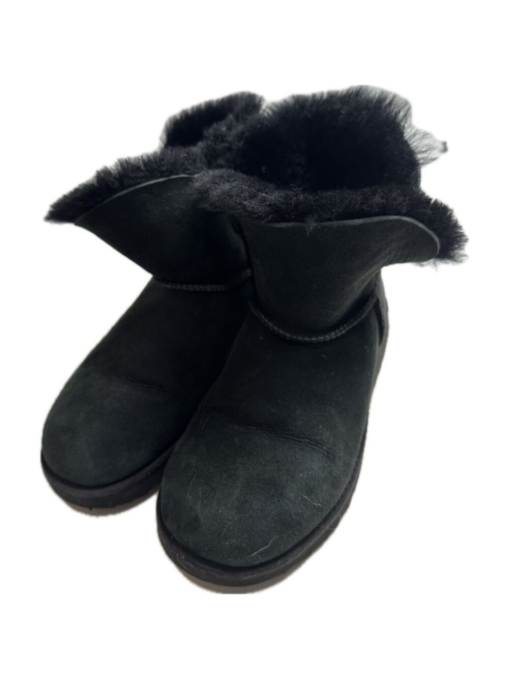 UGG Classic Cuff Mini Black Boots Women’s 7.5